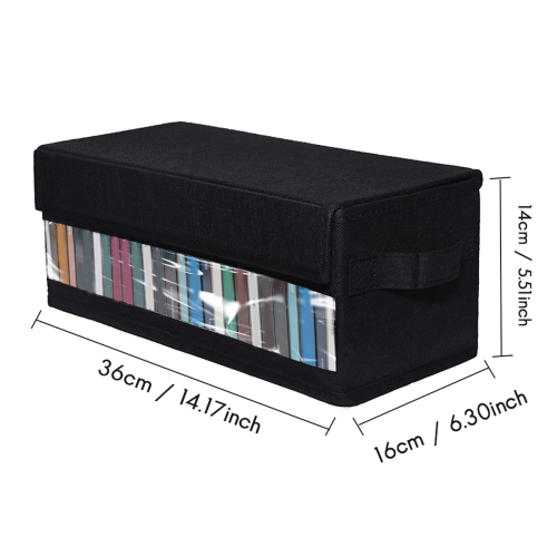 2pack CD Storage Boxes,CD Case Storage, Container Holds 32 CDs in Full Jewel Cases, 60 Slim Cases 1