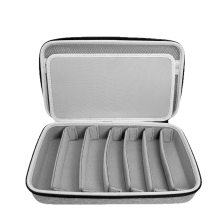Custodia porta occhiali da sole da viaggio, con scomparto regolabile per più paia, scatola porta occhiali portatile