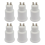 6pcs Gu10 to E26 Adapter, Standard Screw in Base Socket Adapter Converter 2