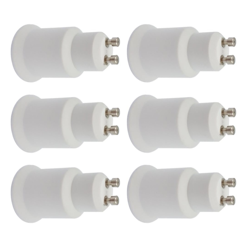 6pcs Gu10 to E26 Adapter, Standard Screw in Base Socket Adapter Converter 2