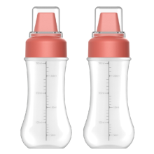 Bouteille à presser multi-trous pour assaisonnement avec balance pour aliments de cuisine 350 ml B