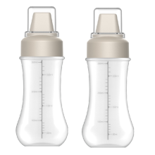 Bottiglia multiforo con scala graduata per condimento da cucina, 350 ml A