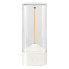 Touch Sensor Control Schreibtischlampe Dreistufig dimmbares LED-Licht Kleine Nacht USB-Aufladung Magnetisch Weiß