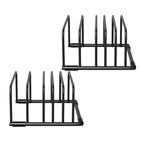 2pcs Heavy-Duty 5-Slot Cutting Board Organizer Rack, Space Saving Kitchen Storage for Boards Bakeware 2