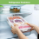 Portable Fruit Tray with Compartments, Clear Snack Organizer for Picnics & Kitchen Storage, Includes Lid Handle 2