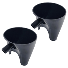 2 Stück Mehltrichter für Kitchen Aid Mixer, Mehl Ksm150 5-Quart Standmixer mit kippbarem Kopf, Schwarz
