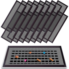 Lot de 16 grilles d'aération magnétiques pour sol (12 x 5,5 pouces)