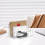 Clear Acrylic Mail Organizer File Sorters for Desk Laddered Desktop Vertical Holder Workspace 5