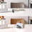 Clear Acrylic Mail Organizer File Sorters for Desk Laddered Desktop Vertical Holder Workspace 4