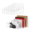 Clear Acrylic Mail Organizer File Sorters for Desk Laddered Desktop Vertical Holder Workspace 7