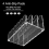 Clear Acrylic Mail Organizer File Sorters for Desk Laddered Desktop Vertical Holder Workspace 3