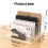 Clear Acrylic Mail Organizer File Sorters for Desk Laddered Desktop Vertical Holder Workspace 6