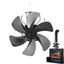Wärmebetriebener Ventilator, ohne Strom, für Holzofen, Heizung, leise, für den Innenbereich, für Holzbrenner, Rohr B