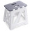 Foldable Step Stool,12.9" Tall Up to 300 Lb Sturdy Plastic Folding Stool, Portable Small, Compact Stool 10