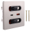 12w Universal Wall Panel Socket with Usb-A Usb-C Retractable Charging Cable, Mobile Phone Tablet Type C Outlet 10