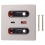 12w Universal Wall Panel Socket with Usb-A Usb-C Retractable Charging Cable, Mobile Phone Tablet Type C Outlet 1