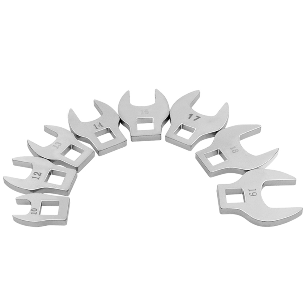 8 Piece Horn Ratchet Wrench Set 3/8 Inch Interchangeable Handle Medium Drive L-Shaped Spanner Accessories 4853510374231