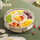 Six Grids Multi Compartment Fruit Tray Round Snack Box for Home Organization Clear Divided Rotating Serving 4