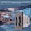 12w Universal Wall Panel Socket with Usb-A Usb-C Retractable Charging Cable, Mobile Phone Tablet Type C Outlet 5