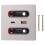 12w Universal Wall Panel Socket with Usb-A Usb-C Retractable Charging Cable, Mobile Phone Tablet Type C Outlet 11