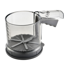 Mehlsieb, Handpresse, Kurbelsieb, halbautomatisches Staubtuch für Kuchen, Hausmannskost, Küche, Restaurant