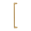 Solid Brass Simple Style Kitchen Handle Cabinet Drawer Wardrobe Gold Handle, Comfortable Feel, Hole Distance 128 mm 1