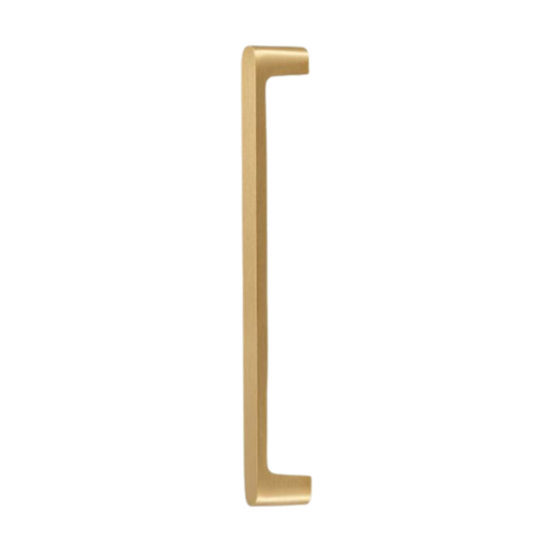 Solid Brass Simple Style Kitchen Handle Cabinet Drawer Wardrobe Gold Handle, Comfortable Feel, Hole Distance 128 mm