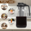 Cold Brew Coffee Maker Pitcher,64oz Iced Tea Pitcher for Fridge with Filter, Pour Spout Lid 8