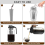 Cold Brew Coffee Maker Pitcher,64oz Iced Tea Pitcher for Fridge with Filter, Pour Spout Lid 3