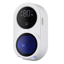 Toothbrush Holder and Cleaner for Bathroom Light Cleaning Fan Drying Automatic Rotating Cover Wall Mounted Smart Home