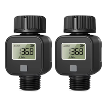 Digitaler LCD-Wasserdurchflussmesser, Gartenbewässerungsschlauchsensor, batteriebetrieben, 0,5–8 Bar, GPM, LPM, sofortiger Nutzungsrekorder