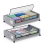 Under Bed Storage with Wheels,2-Pack Containers Lids Rolling Drawer for Clothes,Shoes,A 1
