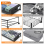 Under Bed Storage with Wheels,2-Pack Containers Lids Rolling Drawer for Clothes,Shoes,B 3