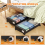 Under Bed Storage with Wheels,2-Pack Containers Lids Rolling Drawer for Clothes,Shoes,B 4