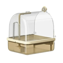 1 pz. Vasca da bagno per uccelli con circolazione automatica intelligente dell'acqua per pappagalli, con rubinetti multipli per parrocchetti, Phoenix