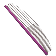 Crescent Coarse Grooming Pet Comb Wide/Fine Tooth Butter for Dogs & Cats Removing Tangles