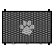 Barriere retrattili per porte e animali domestici, barriere portatili pieghevoli per cani D0LD 110x78cm