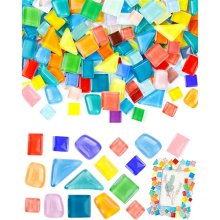 Tessere di mosaico per artigianato all'ingrosso - Piccole tessere irregolari multicolore, kit in vetro di forme miste, arte, decorazione