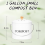 Kitchen Compost Bin for Countertop, 1Gallon Bucket with Lid, White 2