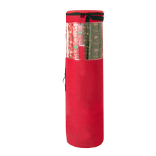 Wrapping Paper Storage Bag Organizer Under Bed for Storing Multiple Rolls of Gift Wrap Red