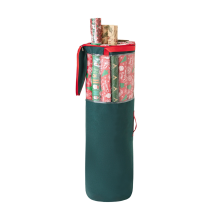 Wrapping Paper Storage Bag Organizer Under Bed for Storing Multiple Rolls of Gift Wrap Green