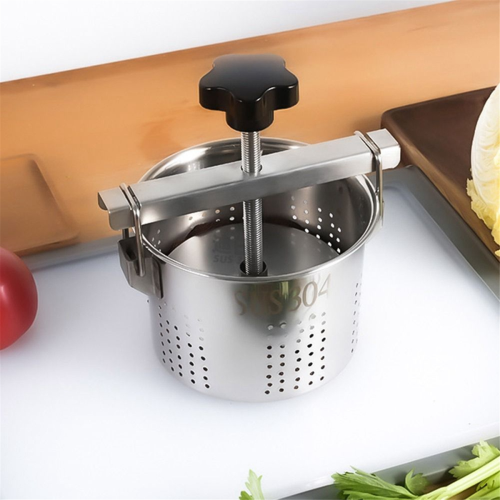 Edelstahl Gemüse Füllung Squeezer 1,5 L Manuelle Knödel Drainer 1