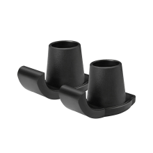 Ski Glides, Universal Foot Pads for Folding Walkers, Rubber Mobility Aids, Replacement Glide Caps Seniors Black
