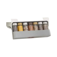 Étagère à épices murale non perforée, réglable, boîtes d'assaisonnement, matériel de barbecue, ensemble combiné, étui de rangement