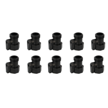 Tubo da giardino in plastica con valvola a sfera compatibile con tubi standard, funzionamento senza perdite per gli Stati Uniti
