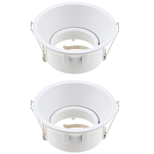 LED-Deckenleuchten, rund, quadratisch, vertieft, MR16, GU10, weiß, verstellbarer Spotrahmen