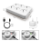 Flameless Candles with Remote Control Timer & Charging Base, 6pcs USB Rechargeable Battery LED Tea Lights 4