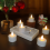 Flameless Candles with Remote Control Timer & Charging Base, 6pcs USB Rechargeable Battery LED Tea Lights 8