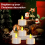 Flameless Candles with Remote Control Timer & Charging Base, 6pcs USB Rechargeable Battery LED Tea Lights 9
