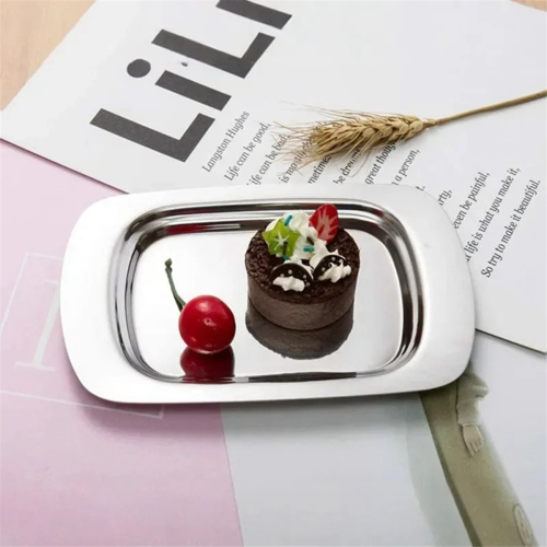 Butter Dish, Stainless Steel Dish with Lid - Solid Cheese/Butter Container Cheese Storage Box 2